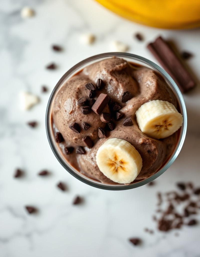 Gelato Espresso Fit al Cioccolato Fondente e Banana Frozen