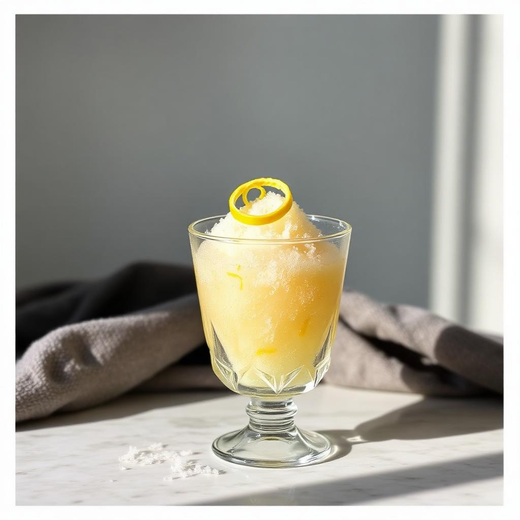 Granita Tecnica al Limone, Zenzero e Perform