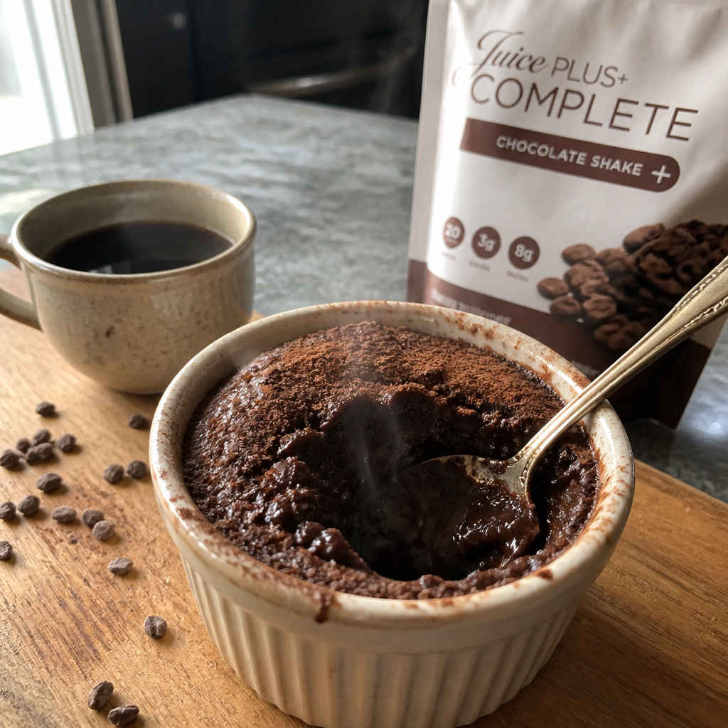 Baked Oats Monoporzione al Cioccolato con Cuore Cremoso