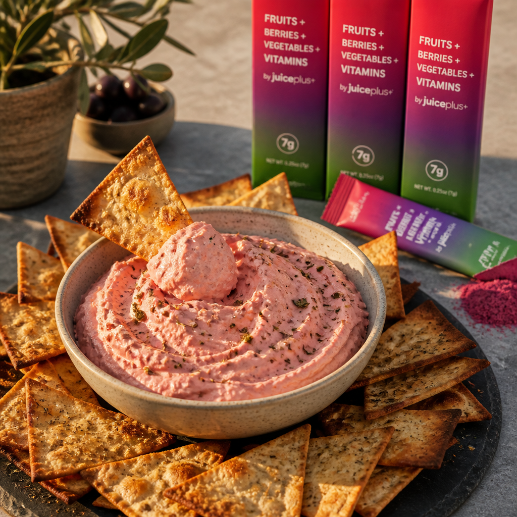 Whipped Pink Feta Dip con Nachos Croccanti in Friggitrice ad Aria