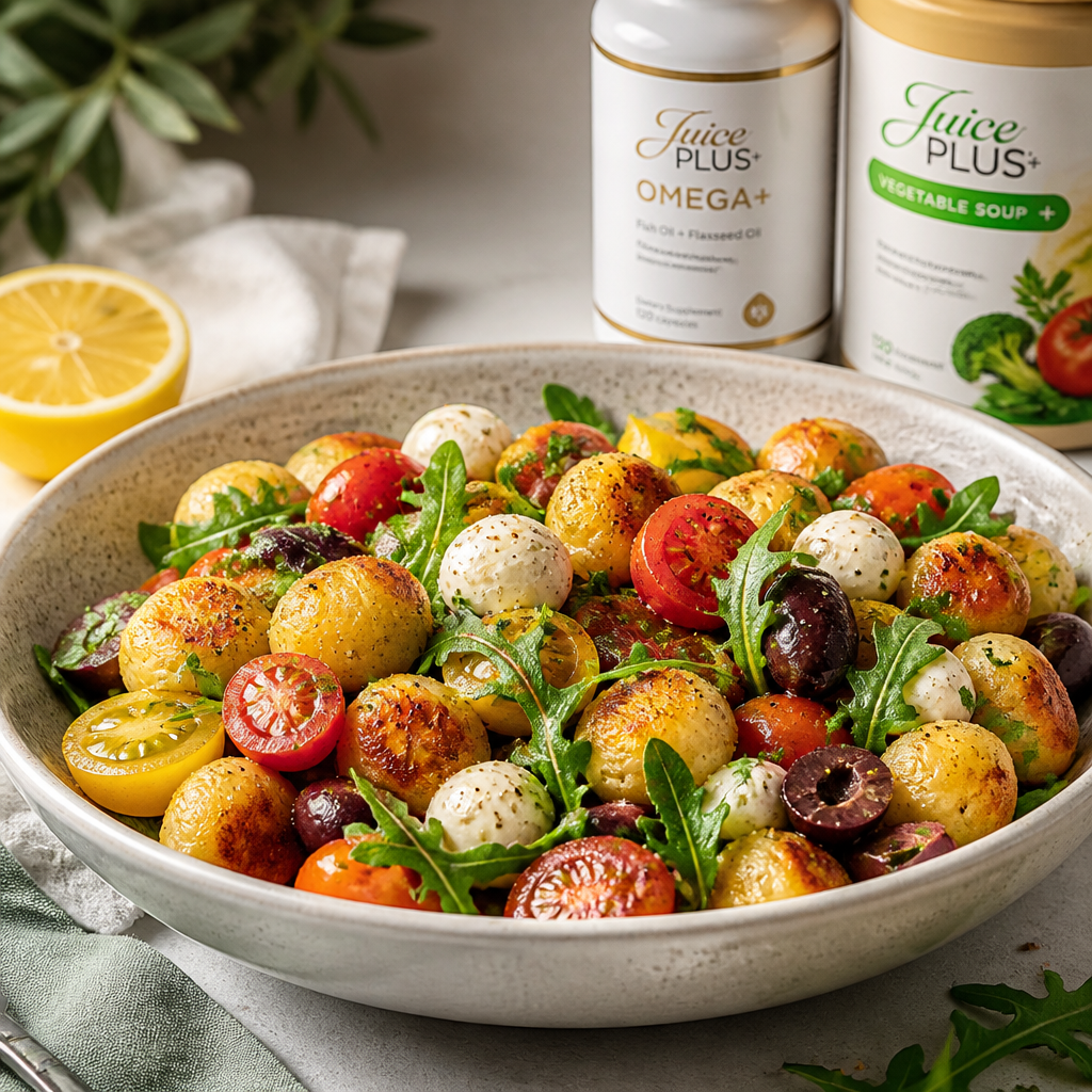 Crispy Gnocchi Salad Mediterranea