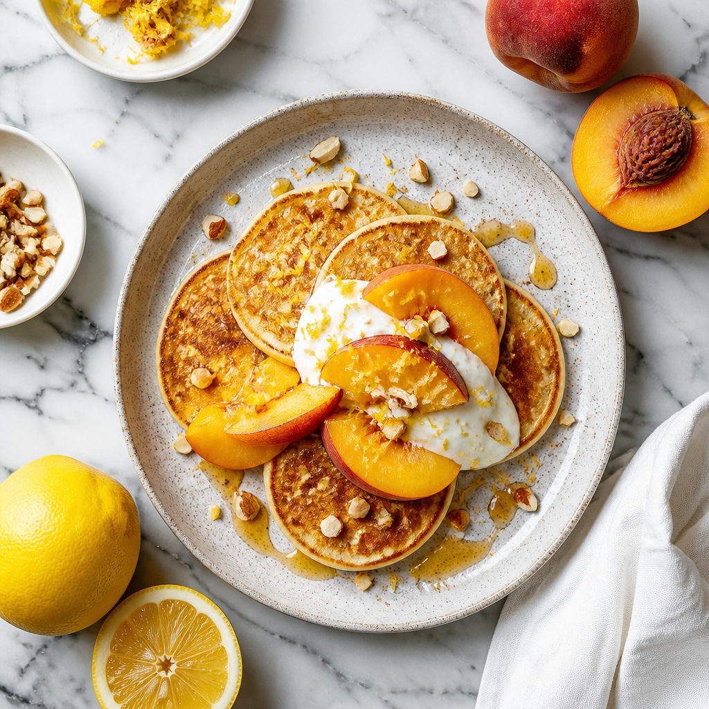 Pancake Light Pesca e Limone