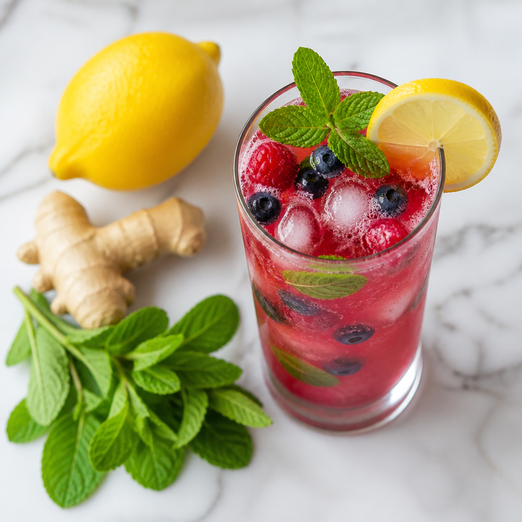Mocktail Detox ai Frutti Rossi