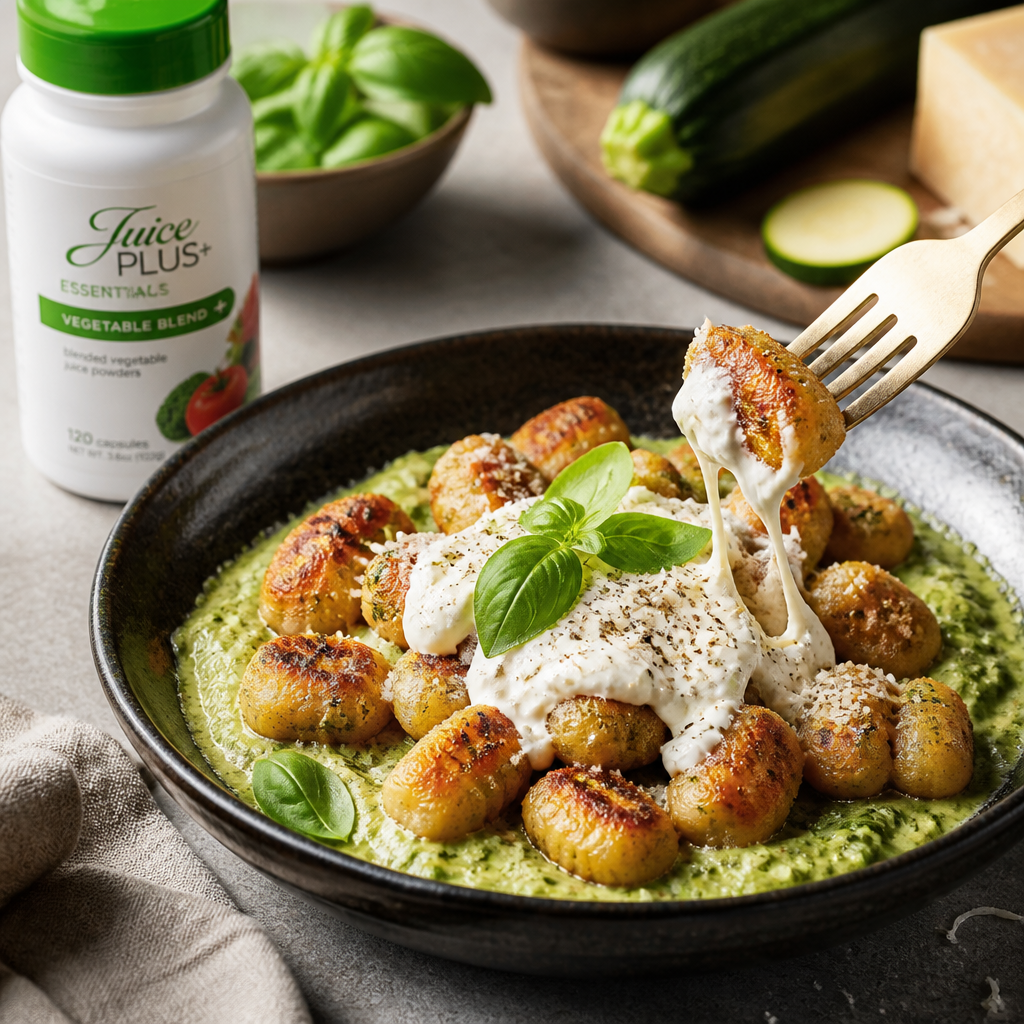 Gnocchi Croccanti alla Nerano in Friggitrice ad Aria con Cuore di Stracciatella