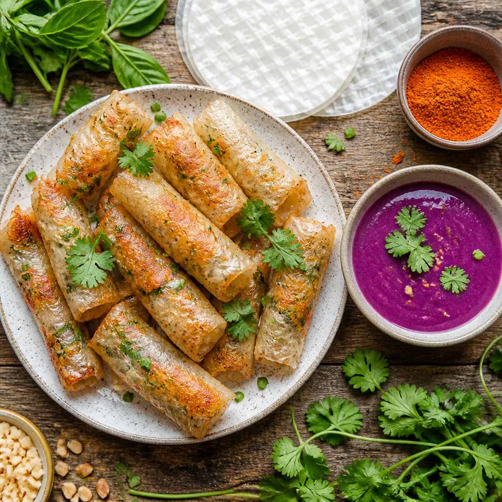 Dumpling Croccanti di Carta di Riso