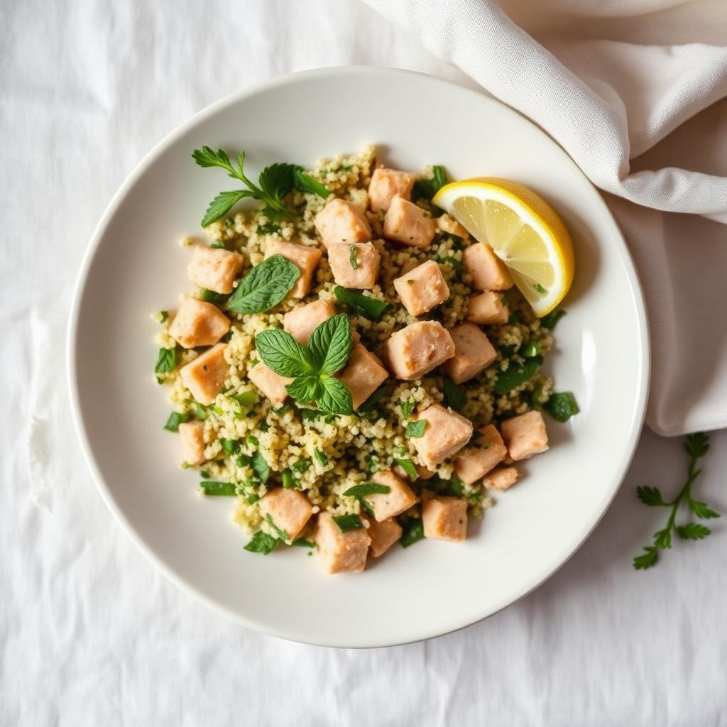 Taboulé Freddo di Quinoa, Tacchino e Menta al Frutta e Verdura
