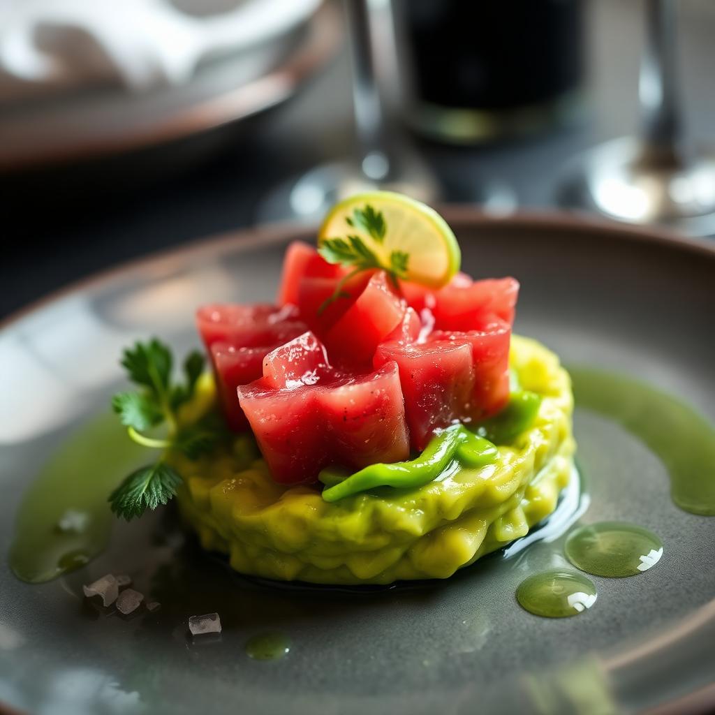 Tartare di Tonno all'Avocado, Lime e Olio all'Omega+ Blend