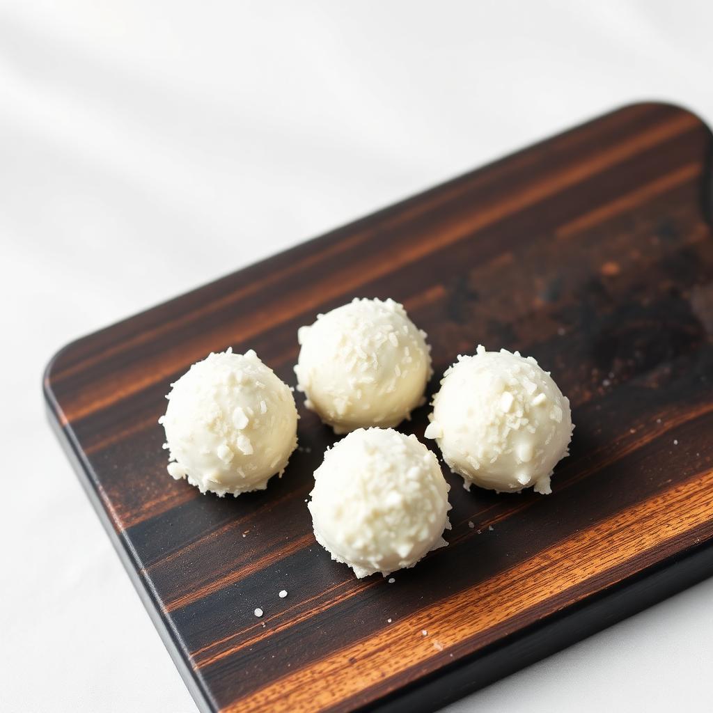 Tartufo Crudo al Cocco e Barrette Cioccolato